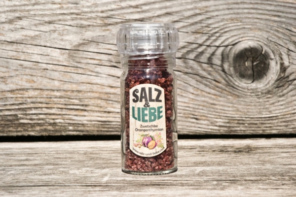 Salz und Liebe - Zwetschke - Orangenthymian - Salz - Keramikmahlwerk