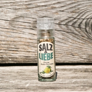 Salz und Liebe - Zitrone Linienrosmarin in der Minimühle - Grillsalz